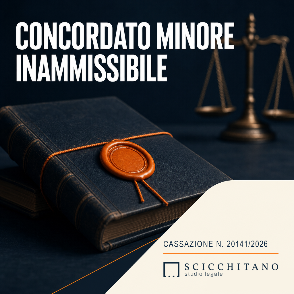 CONCORDATO MINORE INAMMISSIBILE