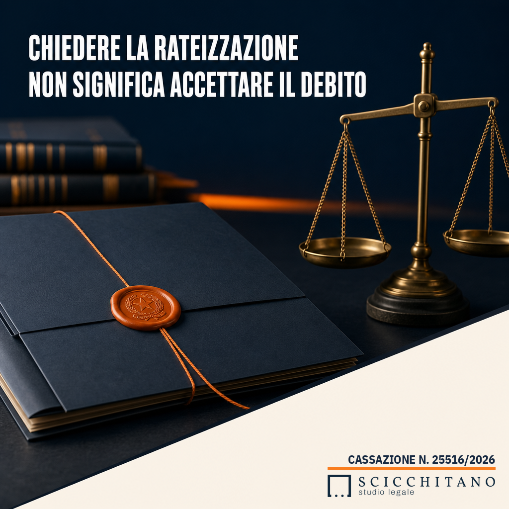 chiedere rateizzazione non significa accettare il debito