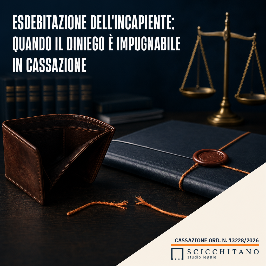 esdebitazione incapiante quando diniego impugnabile